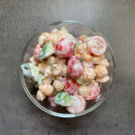 Chickpea Tomato Cucumber Yogurt Salad