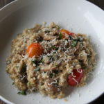 Mushroom and Tomato Oat Risotto