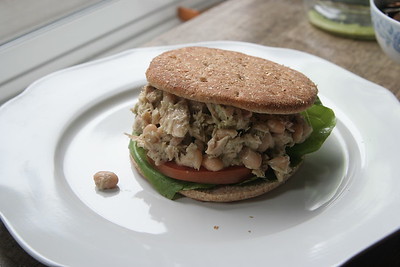 tuna white bean sandwich