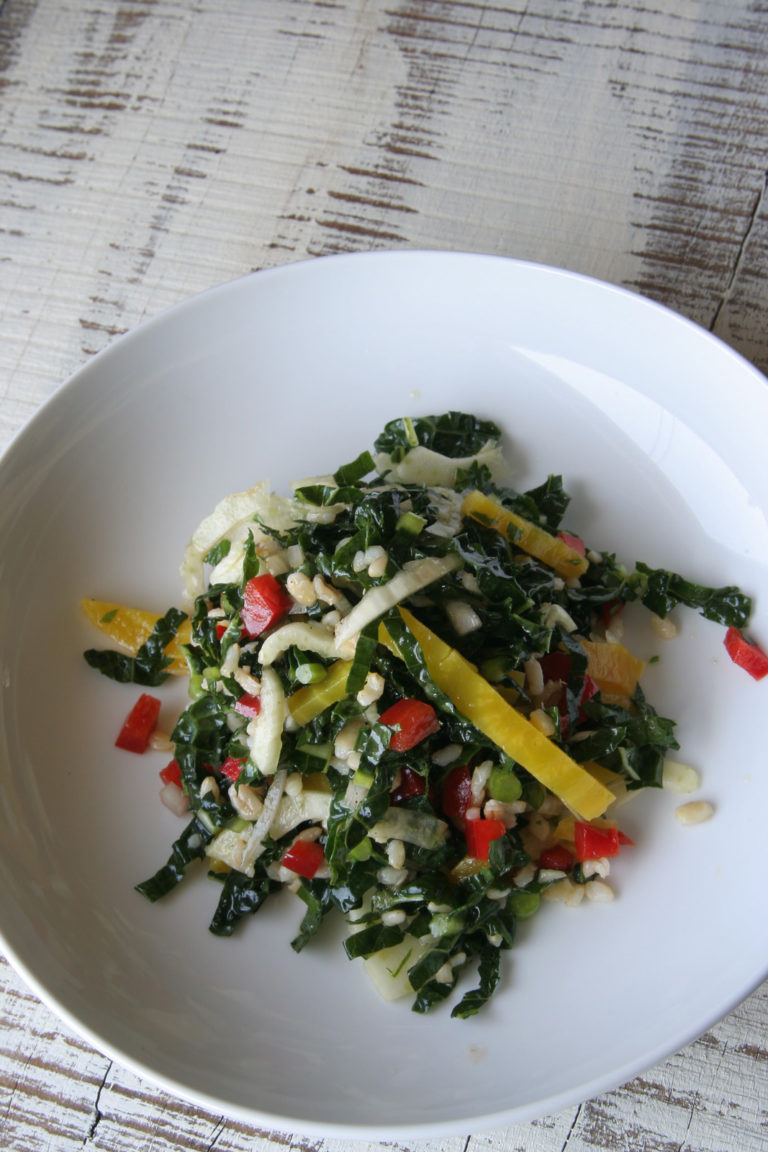 Dinosaur Kale Salad with Beets & Citrus Vinaigrette we eat. live. do