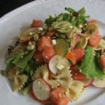 Watermelon Feta Pasta Salad