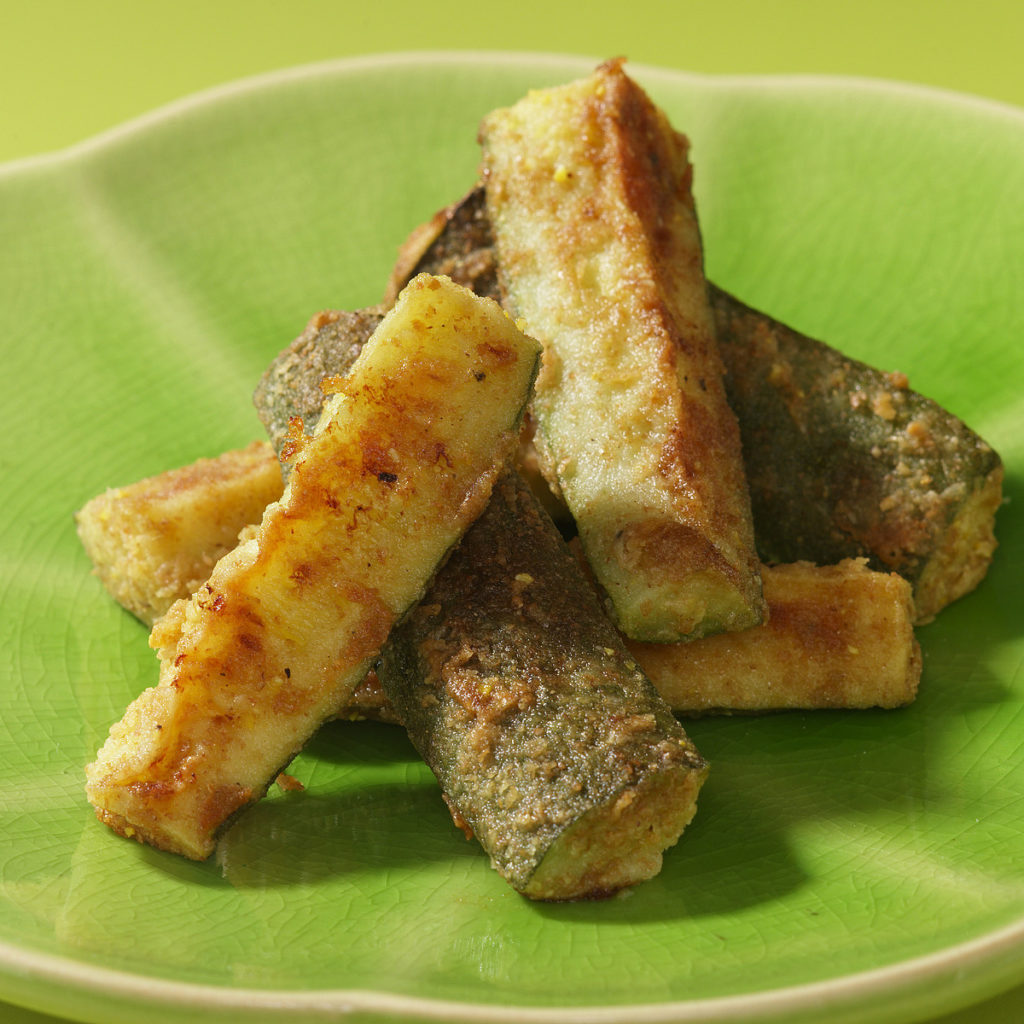 Oven-fried zucchini sticks