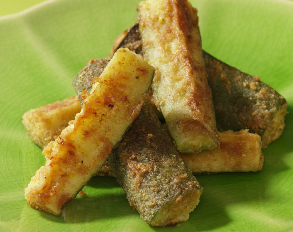 Oven-fried zucchini sticks