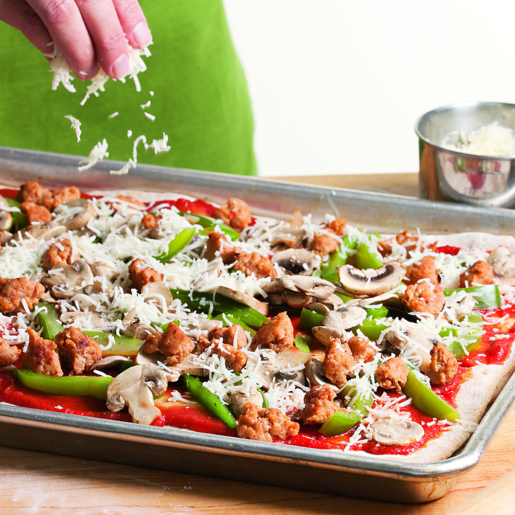 Sausage, Pepper & Mushroom Pizza