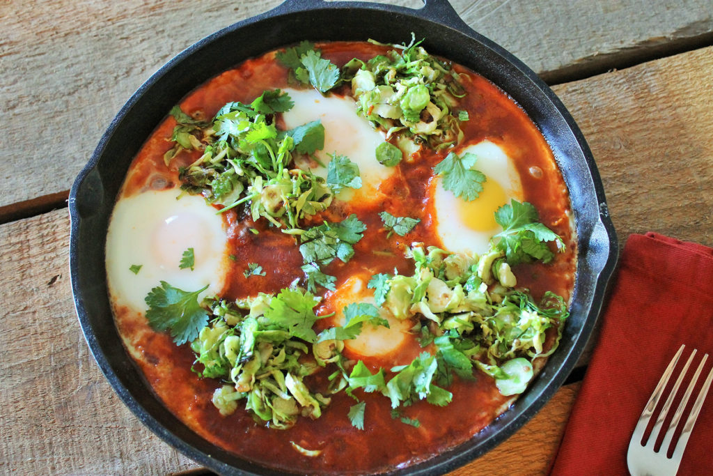Shakshuka with Brussels Sprouts