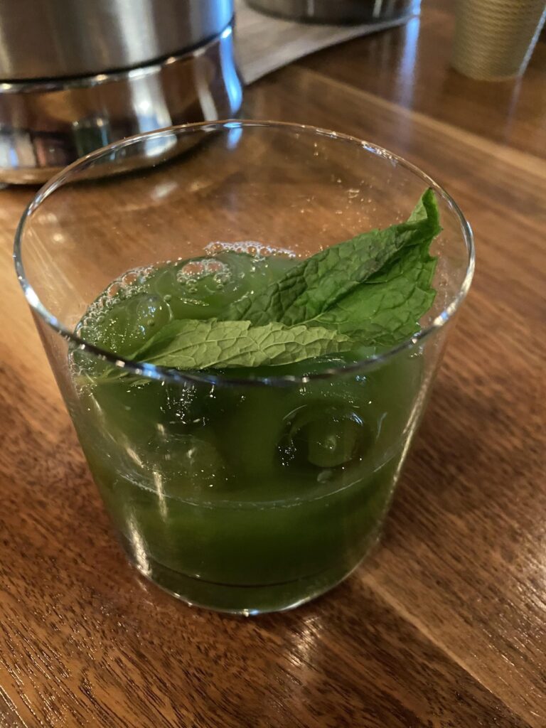 cucumber lemint mocktail