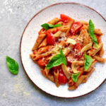 penne with fresh tomatoes whie beans basil