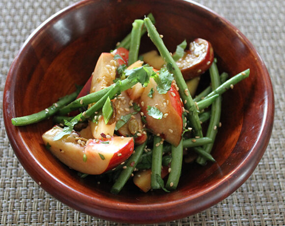 Nectarine and Green Bean Thai Salad