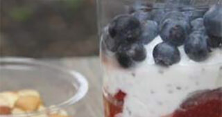 red white blue parfait