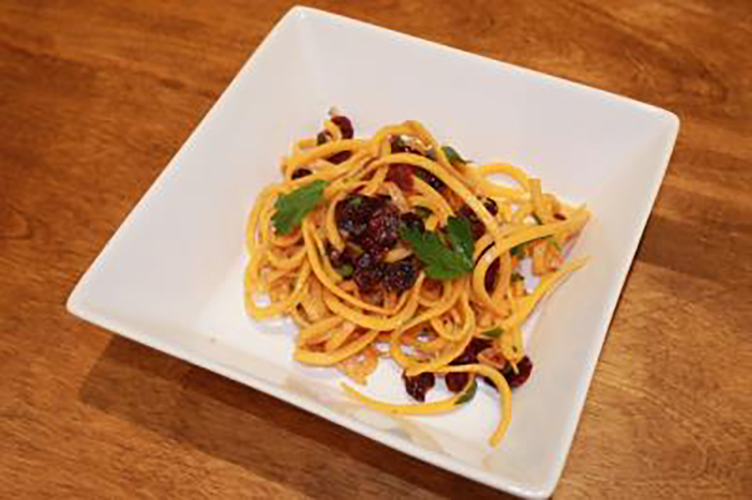 Butternut Squash Salad with Fresh Cranberries