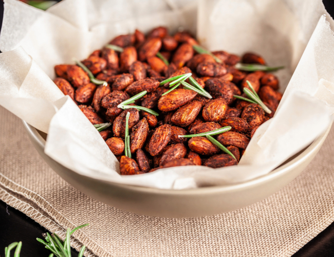 rosemary roasted almonds