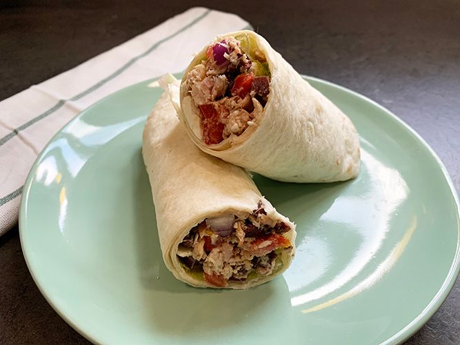 Mediterranean Tuna Wrap