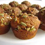 Whole grain pumpkin spiced muffins