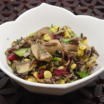 Wild Rice Salad with Cranberries and Peas