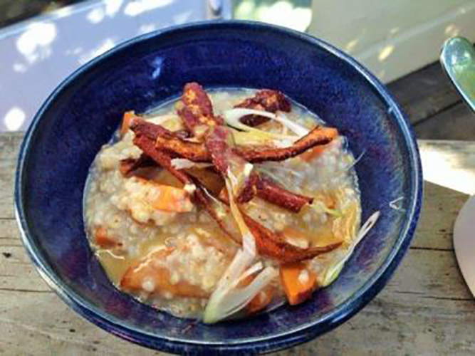 Smokey Sweet Potato Steel-Cut Porridge