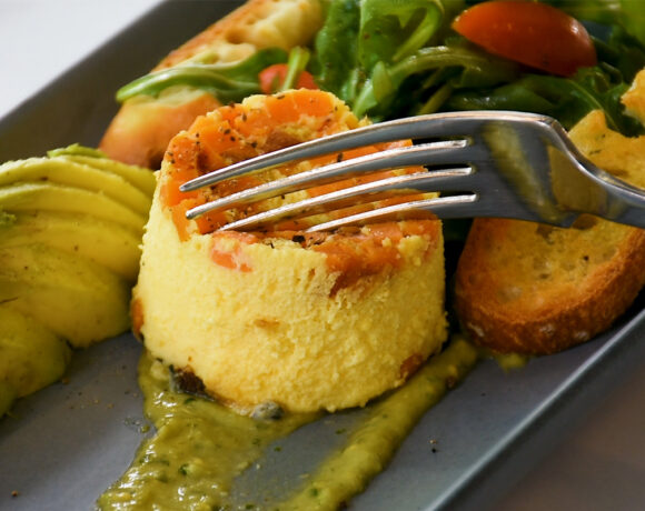 Sweet Potato Egg Bites with Tomatillo Salsa