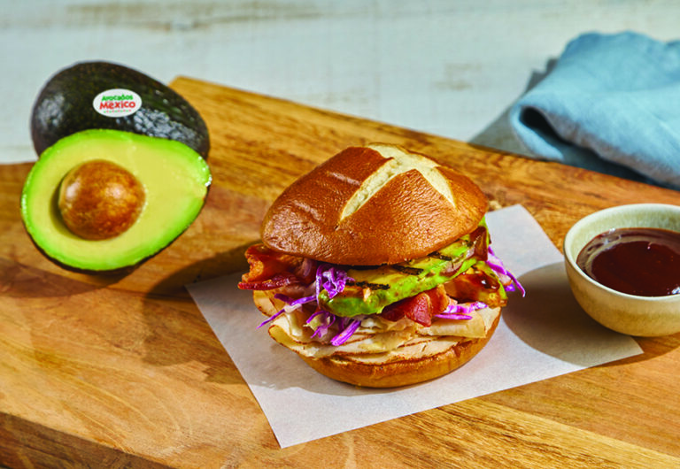 Turkey Sandwich with BBQ Avocado we eat. live. do. well