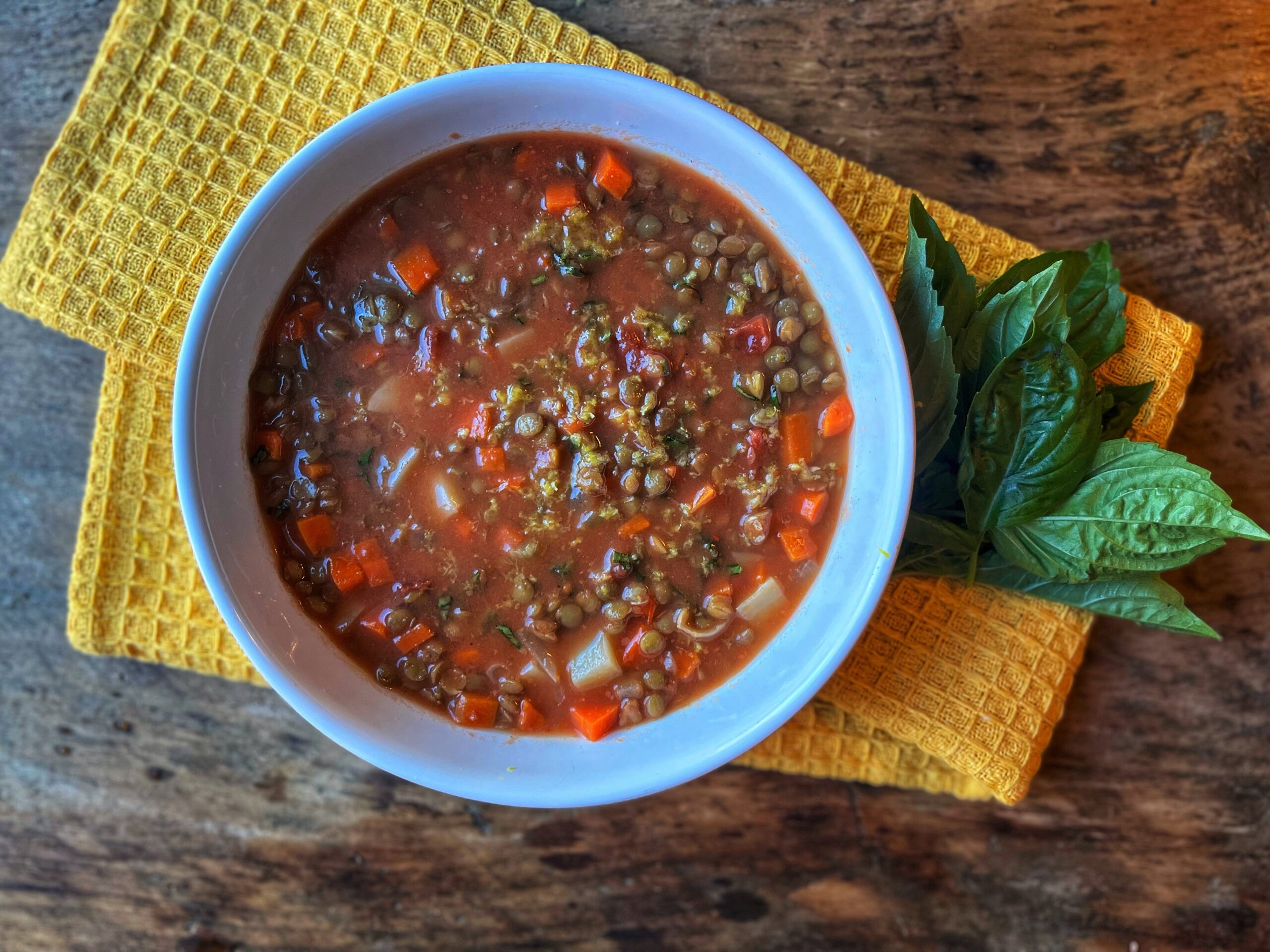 Tuscan Lentil Soup we eat. live. do. well