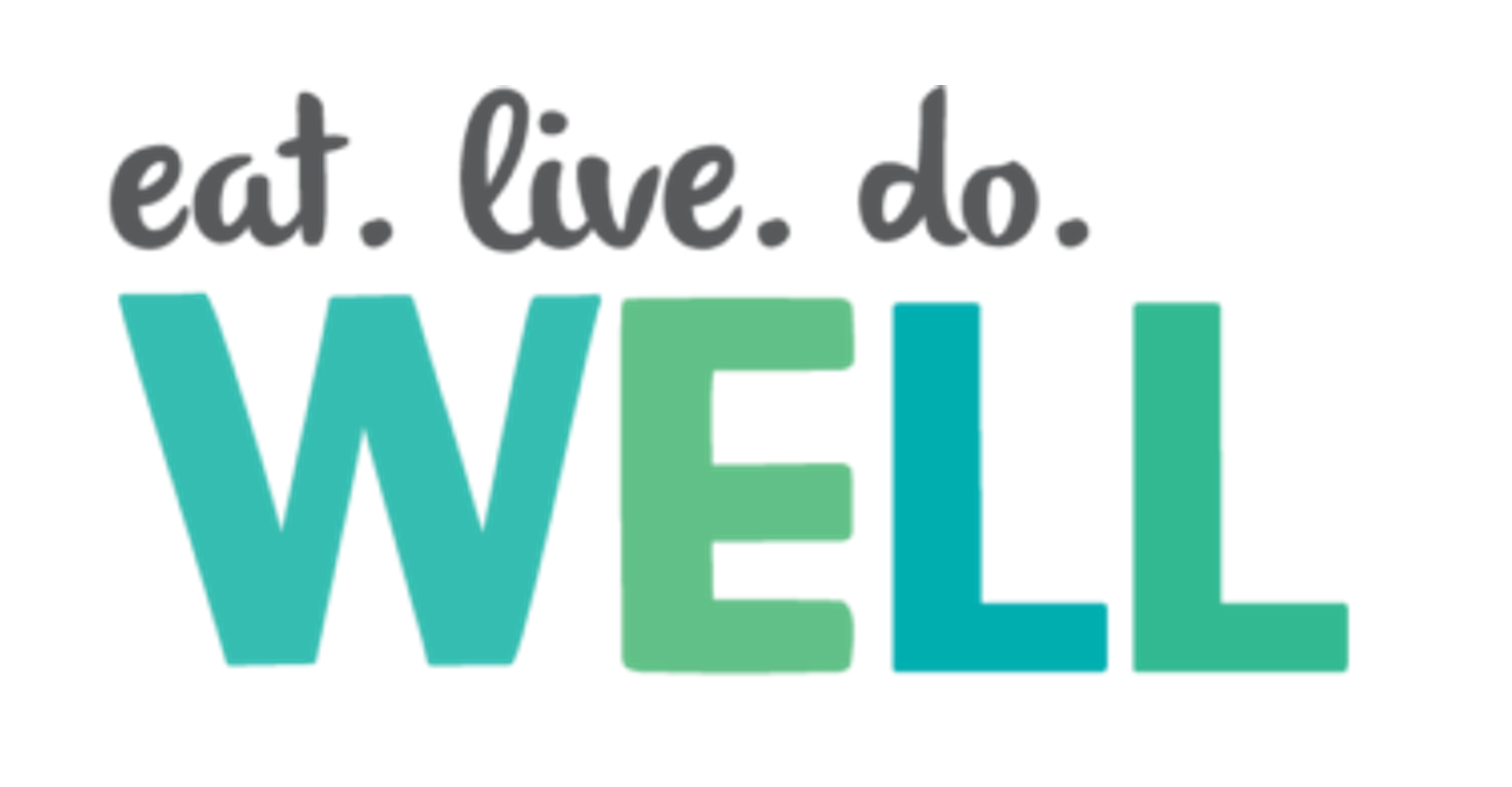 we eat. live. do. well we eat. live. do. well logo